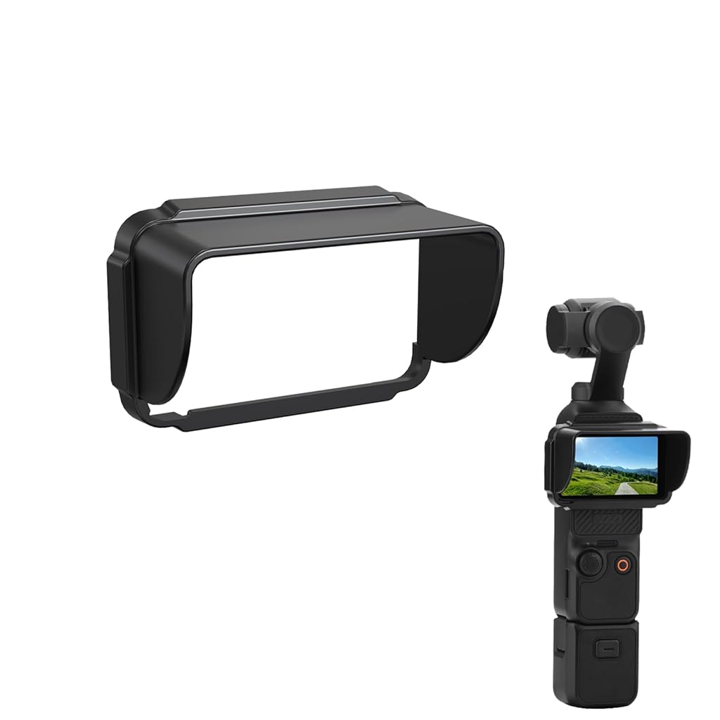 ZORBES® Sun Shade for DJI Osmo Pocket 3, Light Weight Screen Sunshade Hood Cover Anti-Glare Handheld Gimbal Camera Accessories ZORBES® Sun Shade for DJI Osmo Pocket 3, Light Weight Screen Sunshade Hood Cover Anti-Glare Handheld Gimbal Camera Accessories